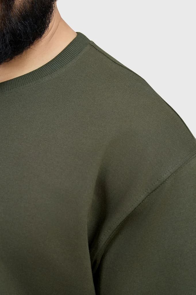 Edge Oversized T-shirt Olive — photo 4