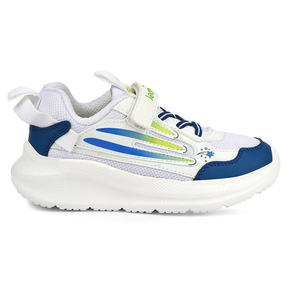 Leap7x White Sports Non Lacing Walking Shoes For Kids RYAN-1V By Liberty — photo 2