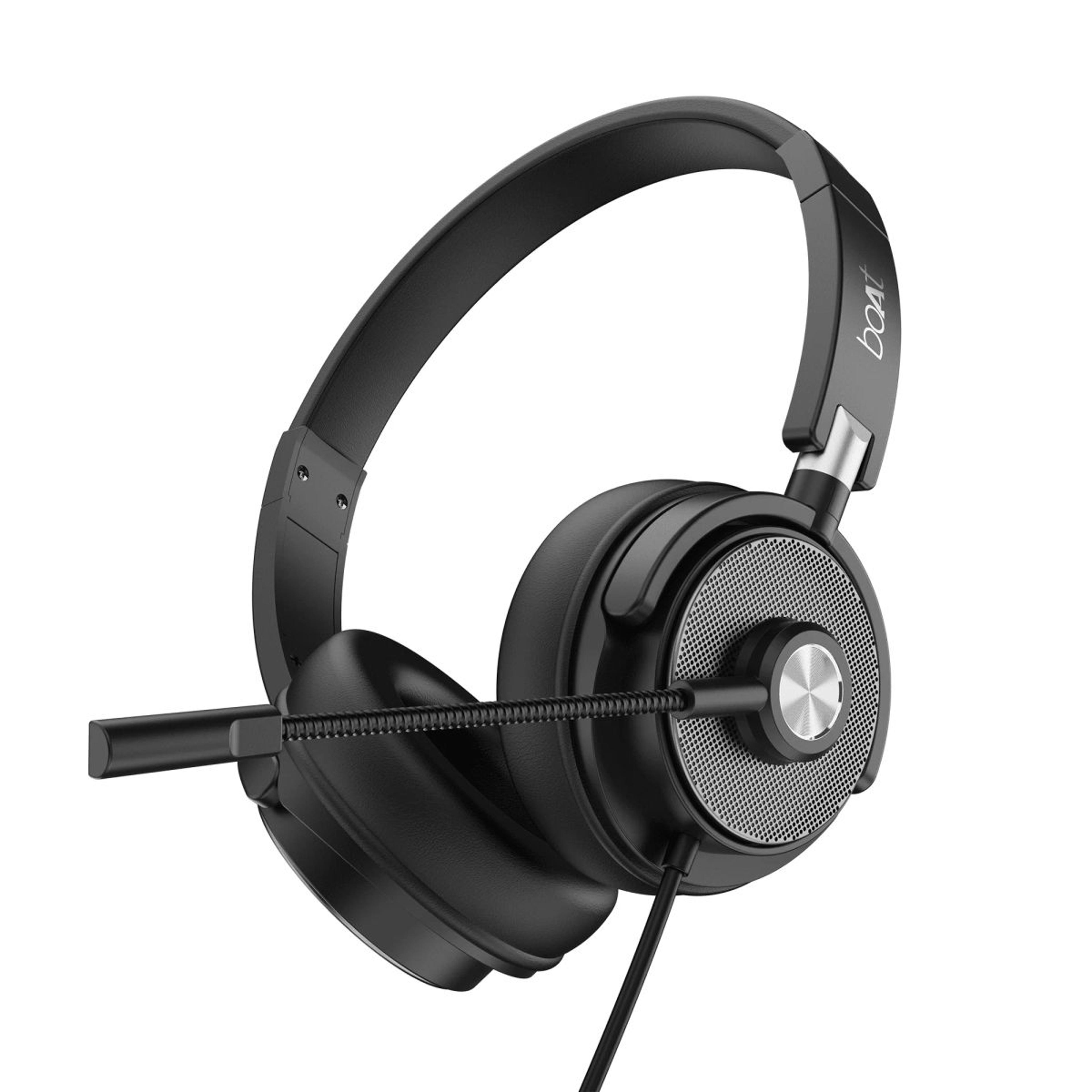 Bassheads 900C Pro | USB Type-C Wired Headset with Retractable Mic, Remote Control & Adjustable Headband