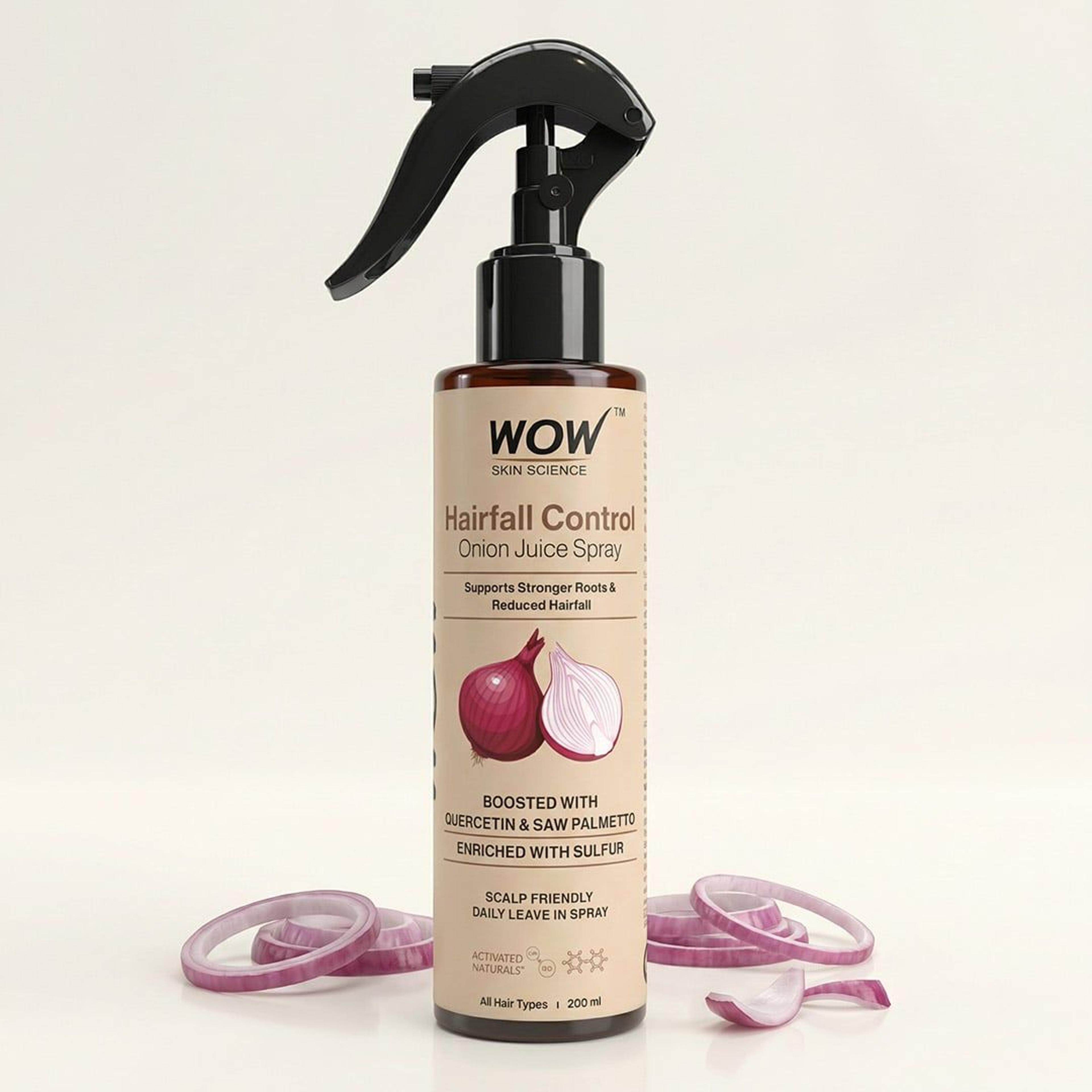 Onion Juice Hairfall Control Spray Strengthens Roots & Reduces Hair