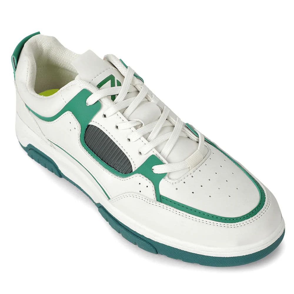LEAP7X Green Casual Lacing Sneakers for Men JETSTEP-E by Liberty — 6/40 / Green