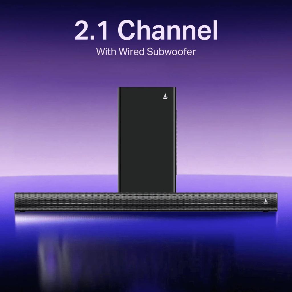boAt Aavante Quake Plus | 200W Bluetooth Soundbar, 2.1 Channel with Wired Subwoofer, Multi-Connectivity, Wall Mountable — photo 3