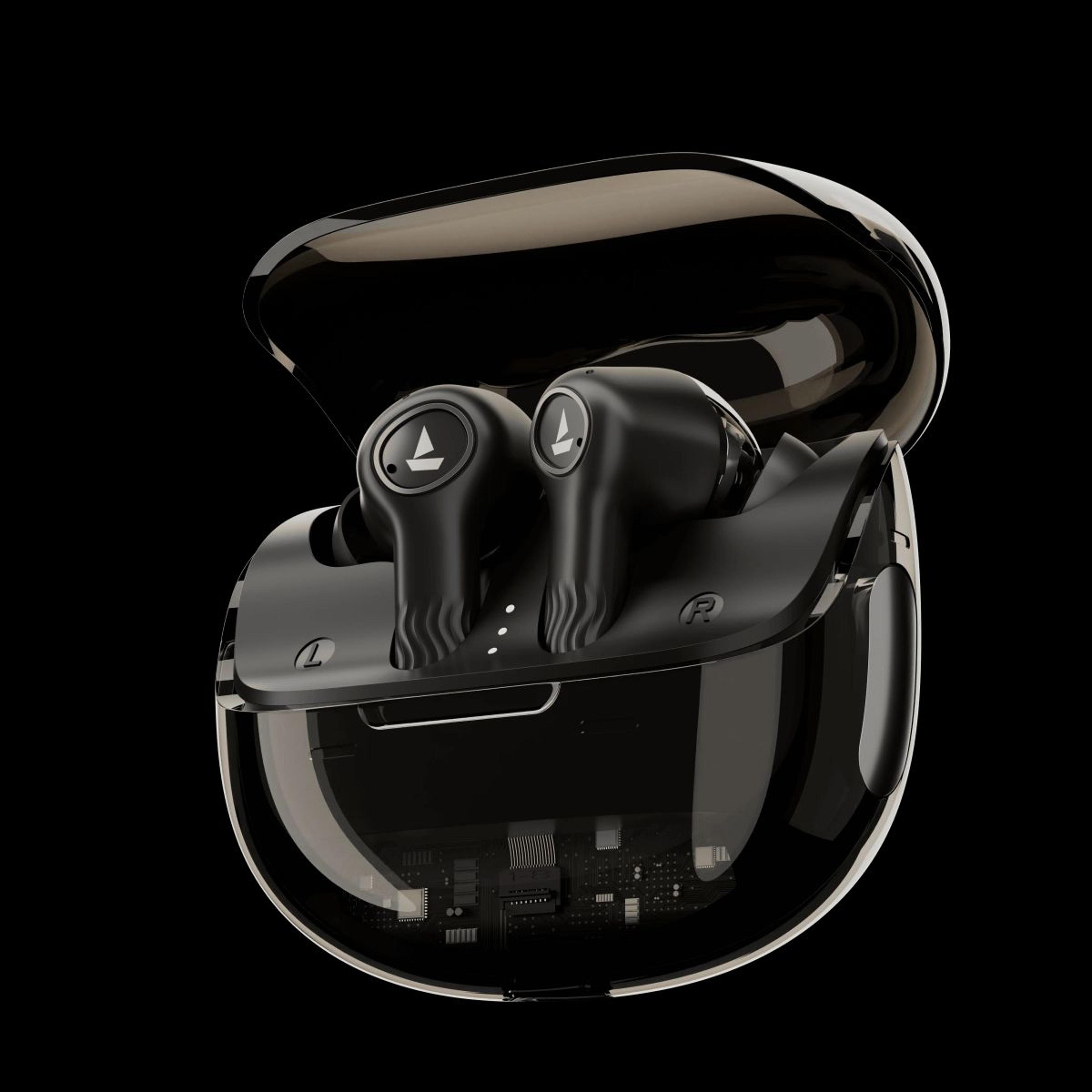 boAt Nirvana Crystl | Wireless Earbuds with 100 Hours Playback, Upto 32dB ANC, BEAST™ Mode, Adaptive EQ by Mimi