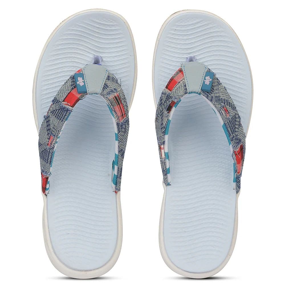 A-HA IMPACT-L37 EVA Royal Blue Casual Slippers for women By Liberty — photo 7