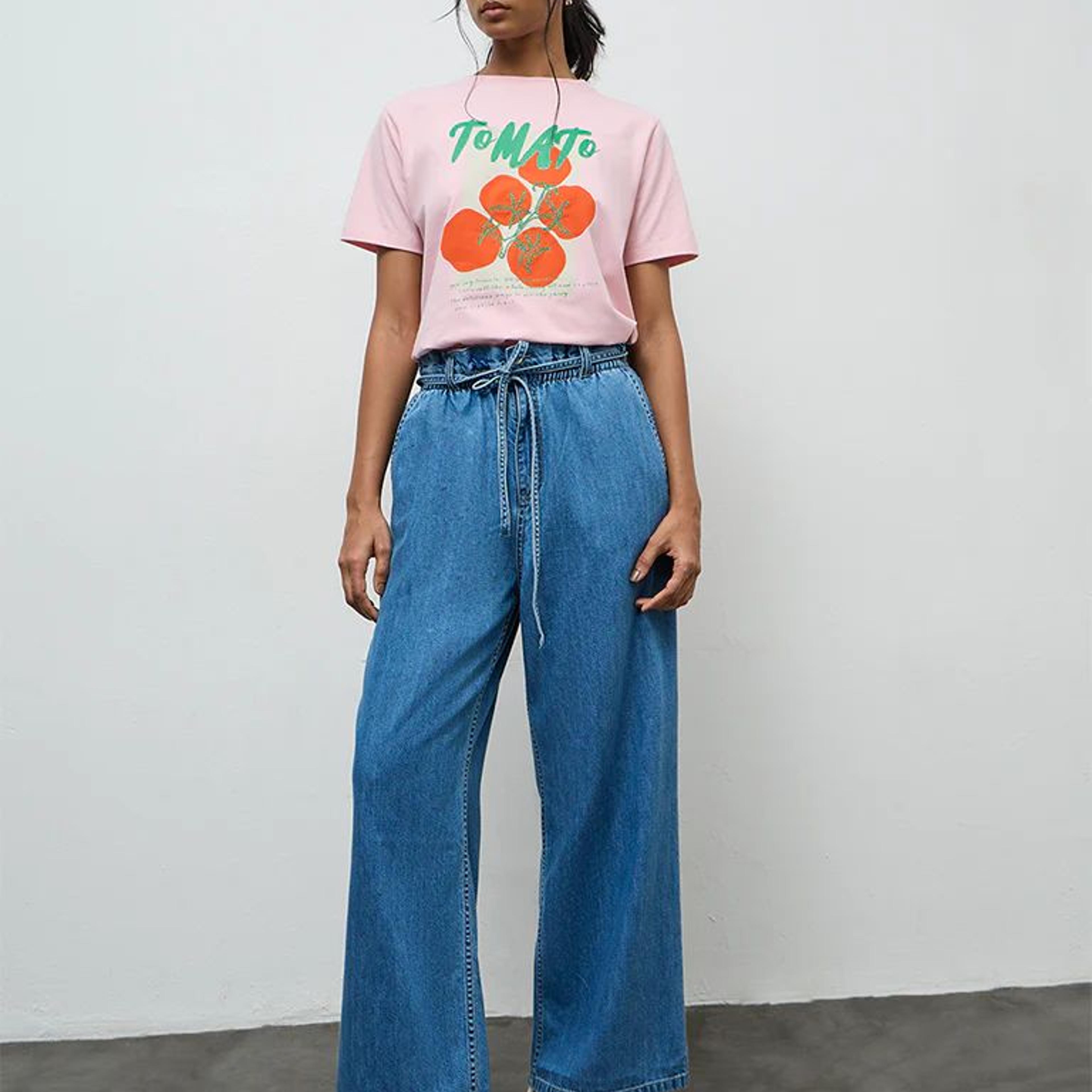 LOV Blue Solid High-Rise Jeans with Belt