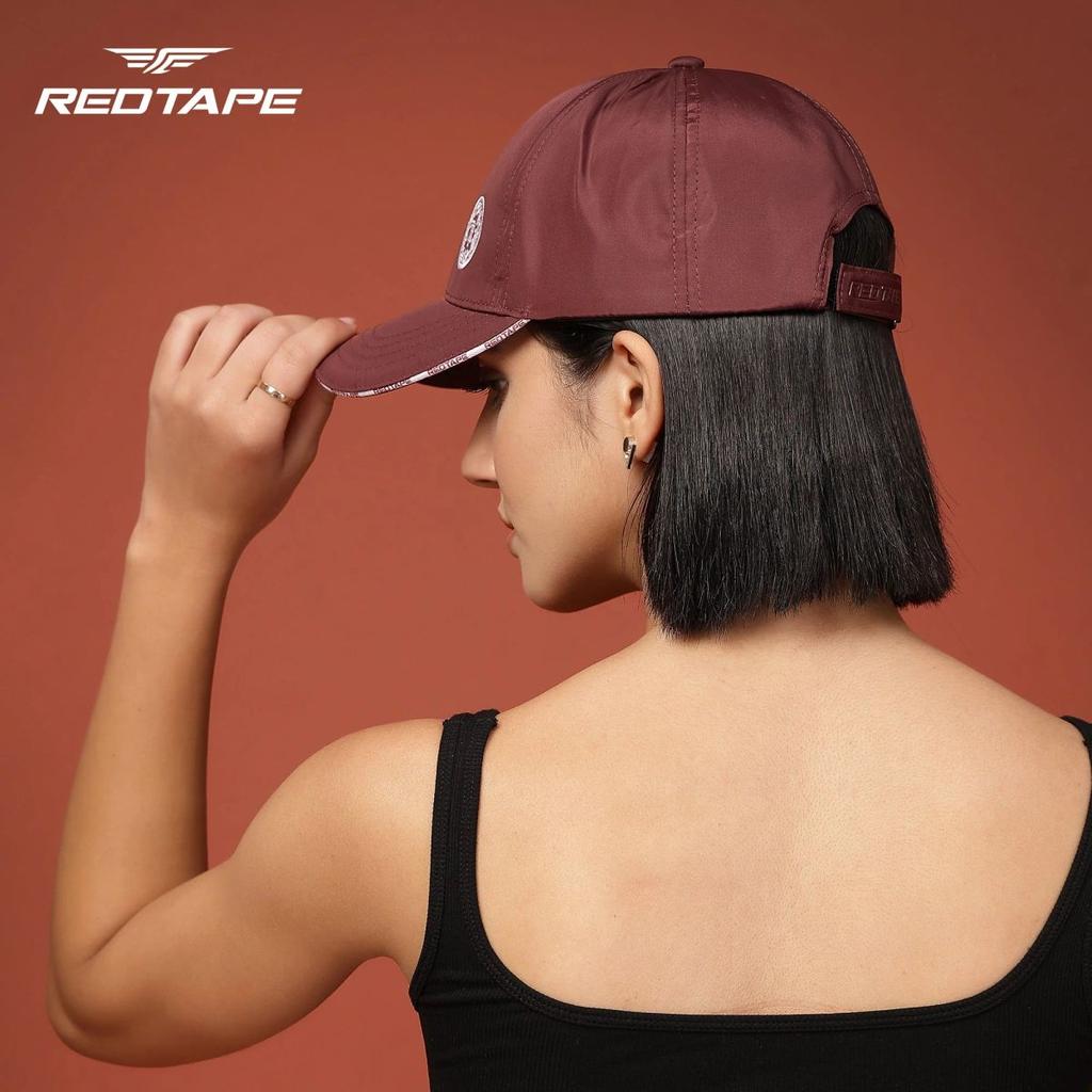 Unisex Wine Solid Polyester Baseball Cap with Adjustable Strap — photo 6