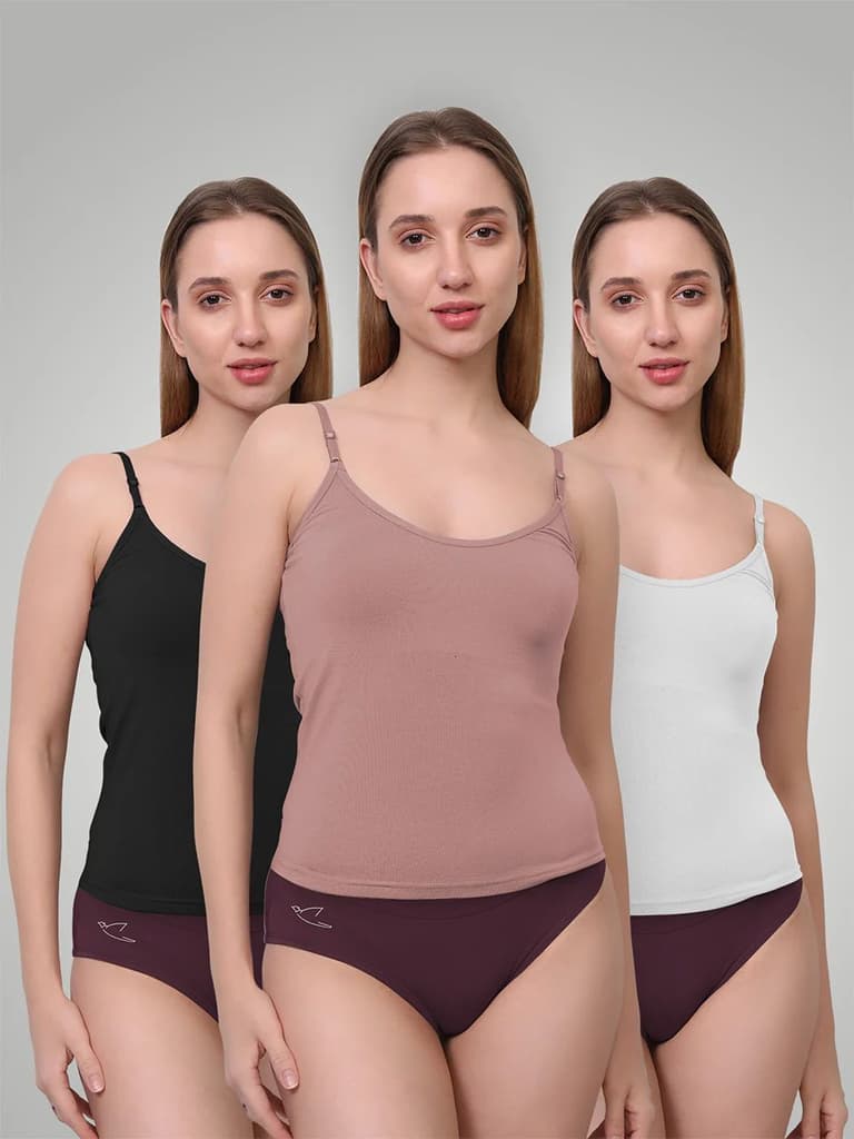 Ultra-Soft Micromodal Camisole Top - Pack of 3 — photo 2
