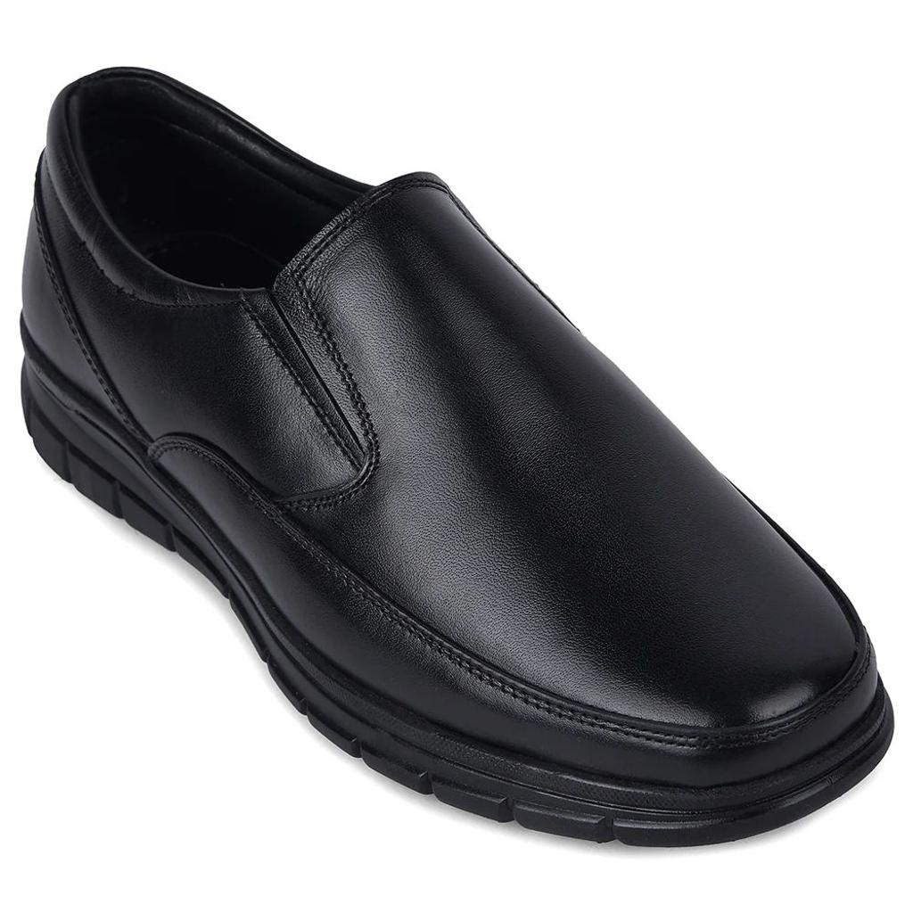 Healers HML-90E Black Formal Non Lacing Mocassin Shoes for Men