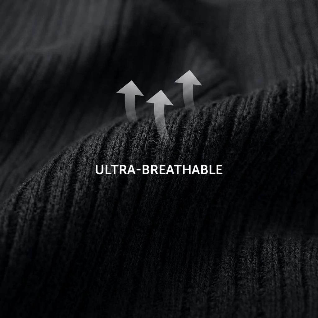 Crew-Length Socks - Pitch Black