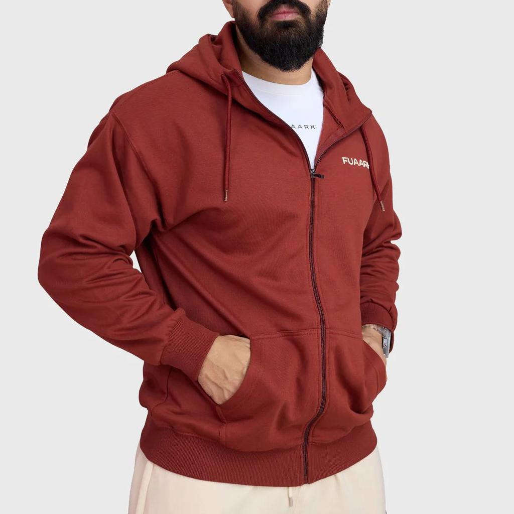 Signature Oversized Jacket Rust