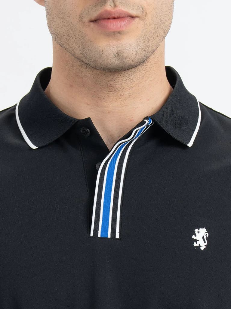 Polo T Shirts for Men in Black | Half Sleeve T Shirt — photo 4