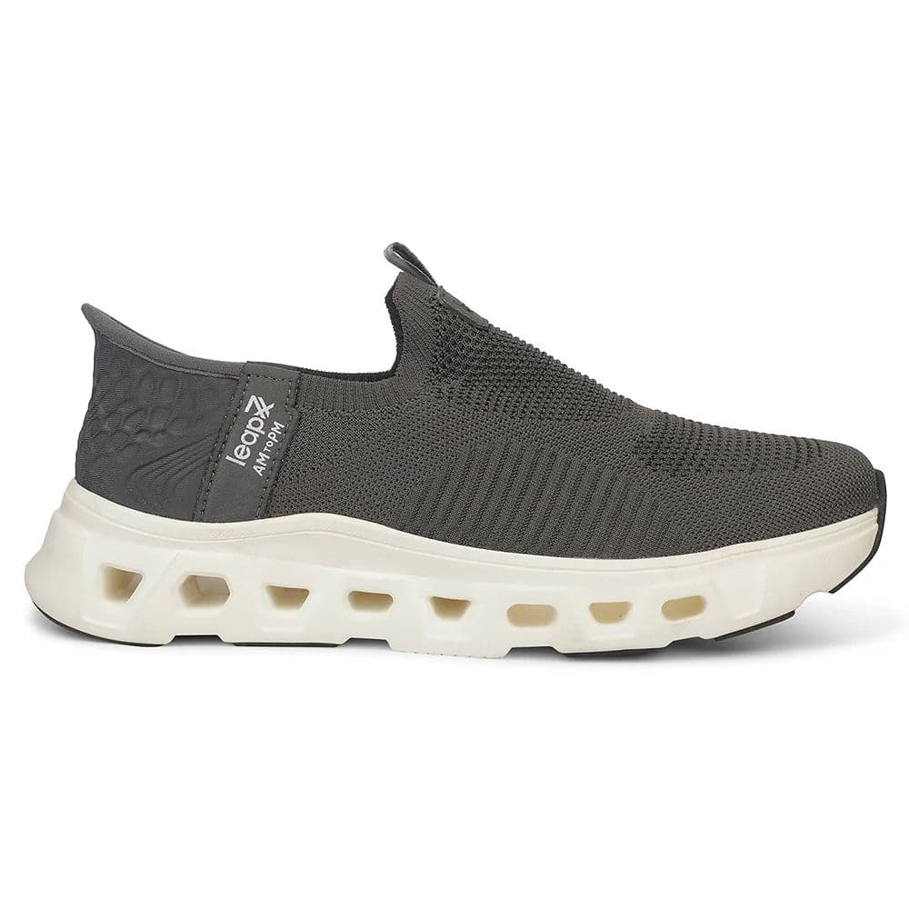 LEAP7X AIRFLOW-20 EAZYGO Dark Grey Sports Running Shoes for Men — photo 2