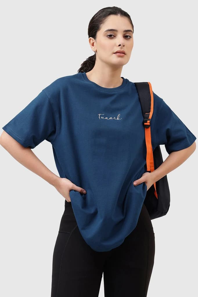 Bold Oversized T-shirt Teal — photo 6