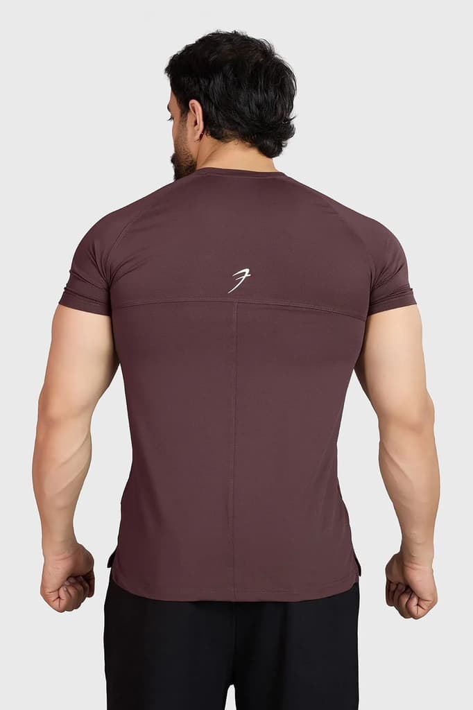 Sleek T-shirt Brown — photo 6