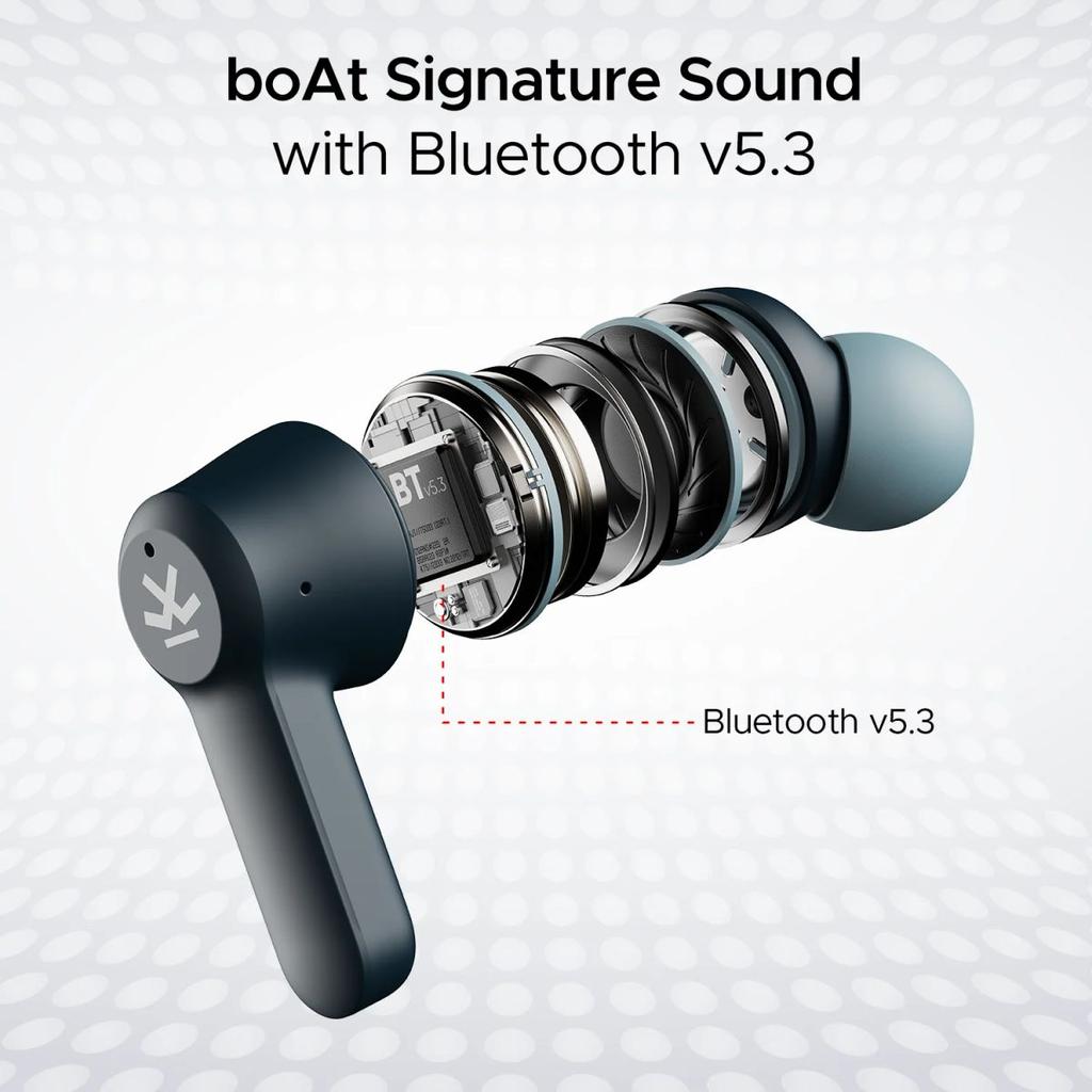boAt Airdopes Crude | Wireless Earbuds with 50 Hours Playback, ENx™ Technology, ASAP™ Charge, BEAST™ Mode, Bluetooth v5.3 — photo 6