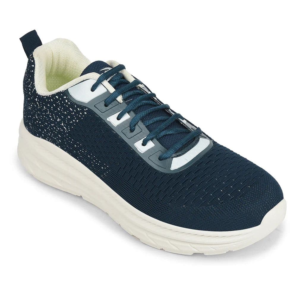 Force 10 Teal Blue Sports Lacing Running Shoes For Men MATCHER-3E By Liberty — 6/40 / Teal Blue