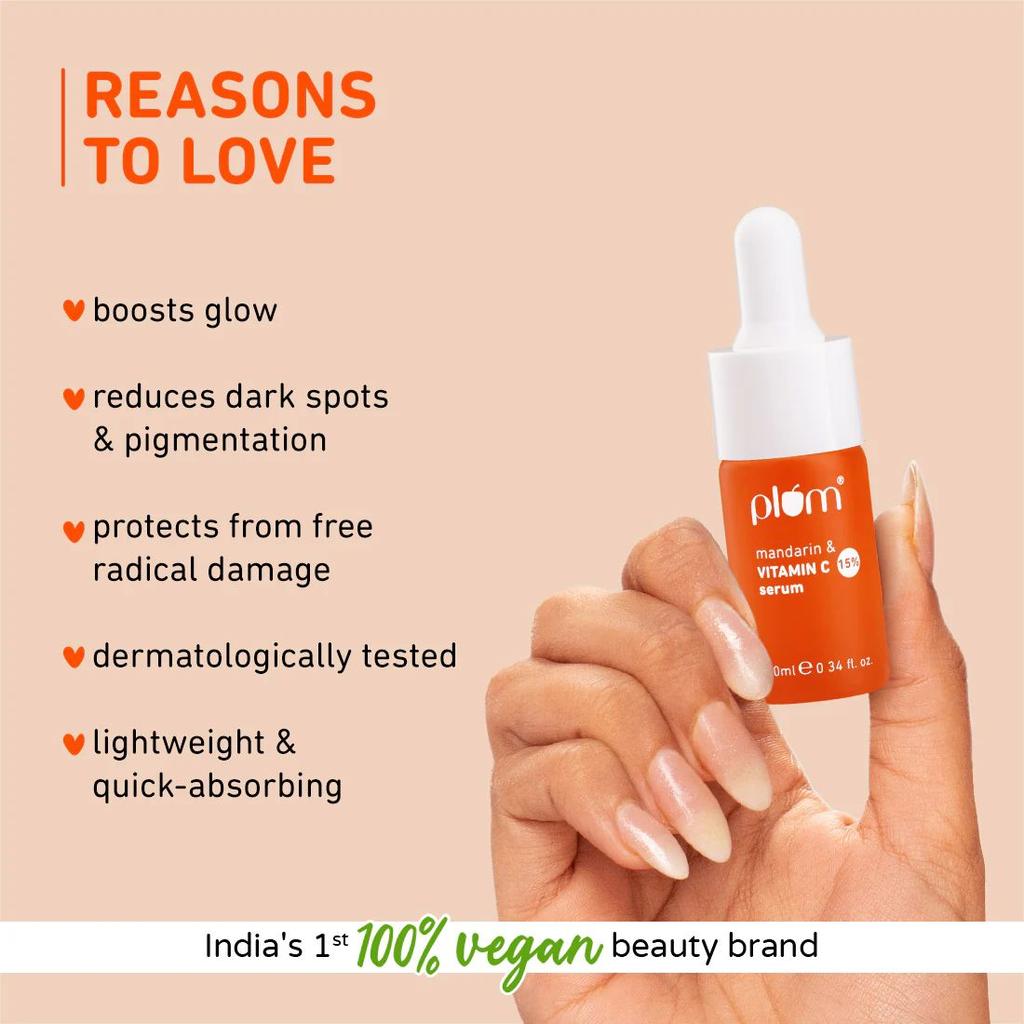 15% Vitamin C & Mandarin Serum For Glowing Skin