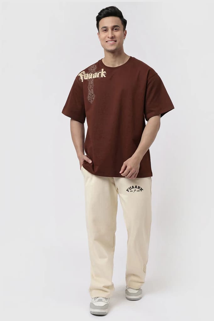 Eagle Oversized T-shirt Coffee — photo 3