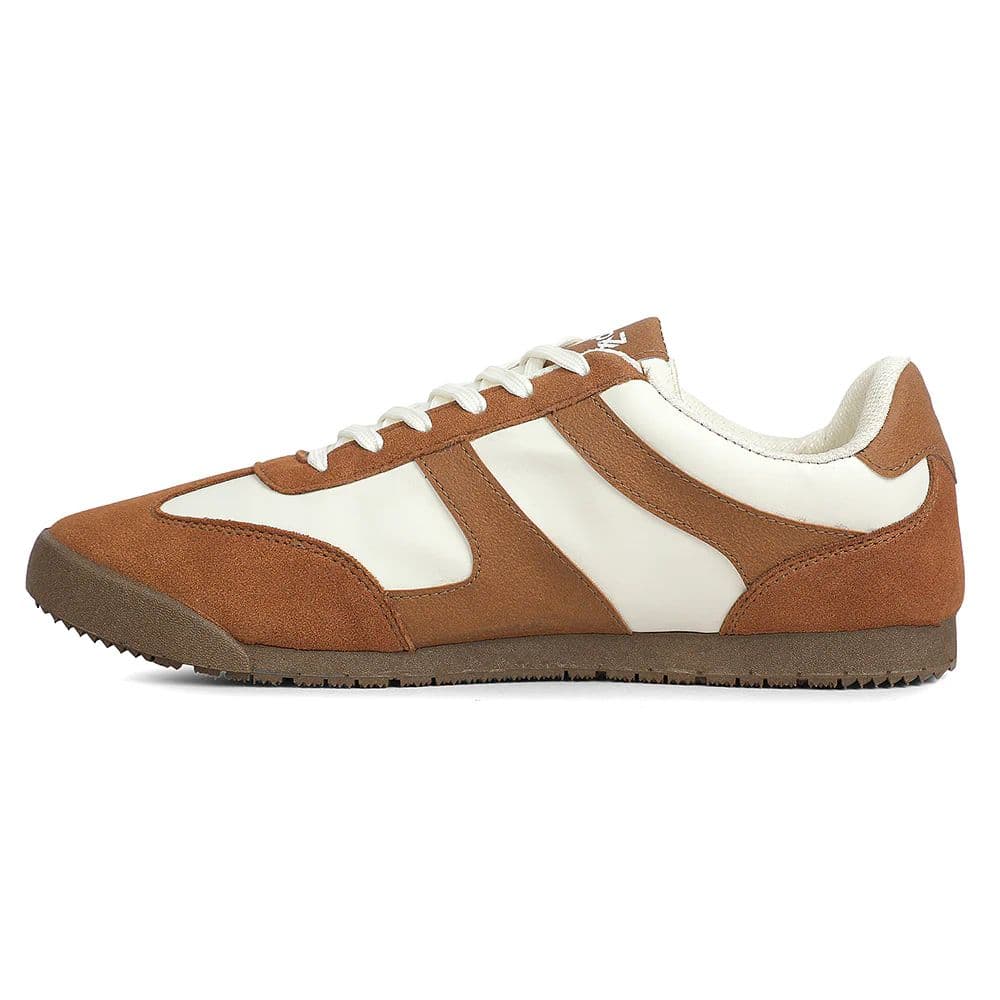 Leap7x Brown Casual Lacing Sneakers For Men DECIAN-4E By Liberty — photo 5