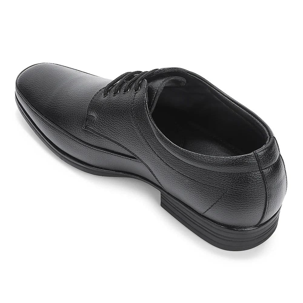 Fortune Black Formal Lacing Derby Shoes For Men HML-88E By Liberty — photo 5