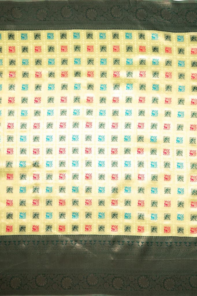 Mimosa Women's Woven Design Kanjivaram Style Art Silk Saree With Blouse Piece : SA00001655PSFREE — photo 8