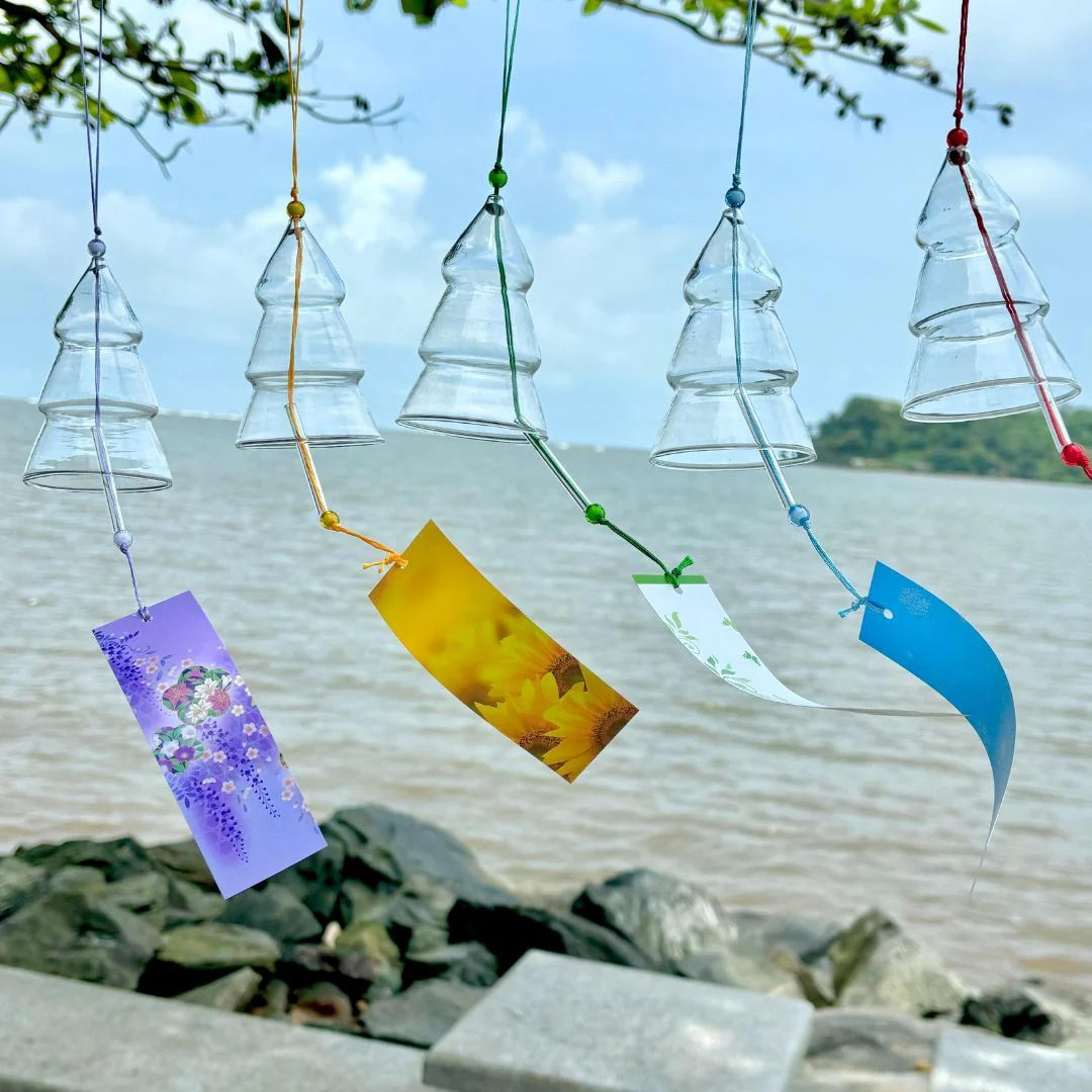 Tree Transparent Glass Blessing Bell