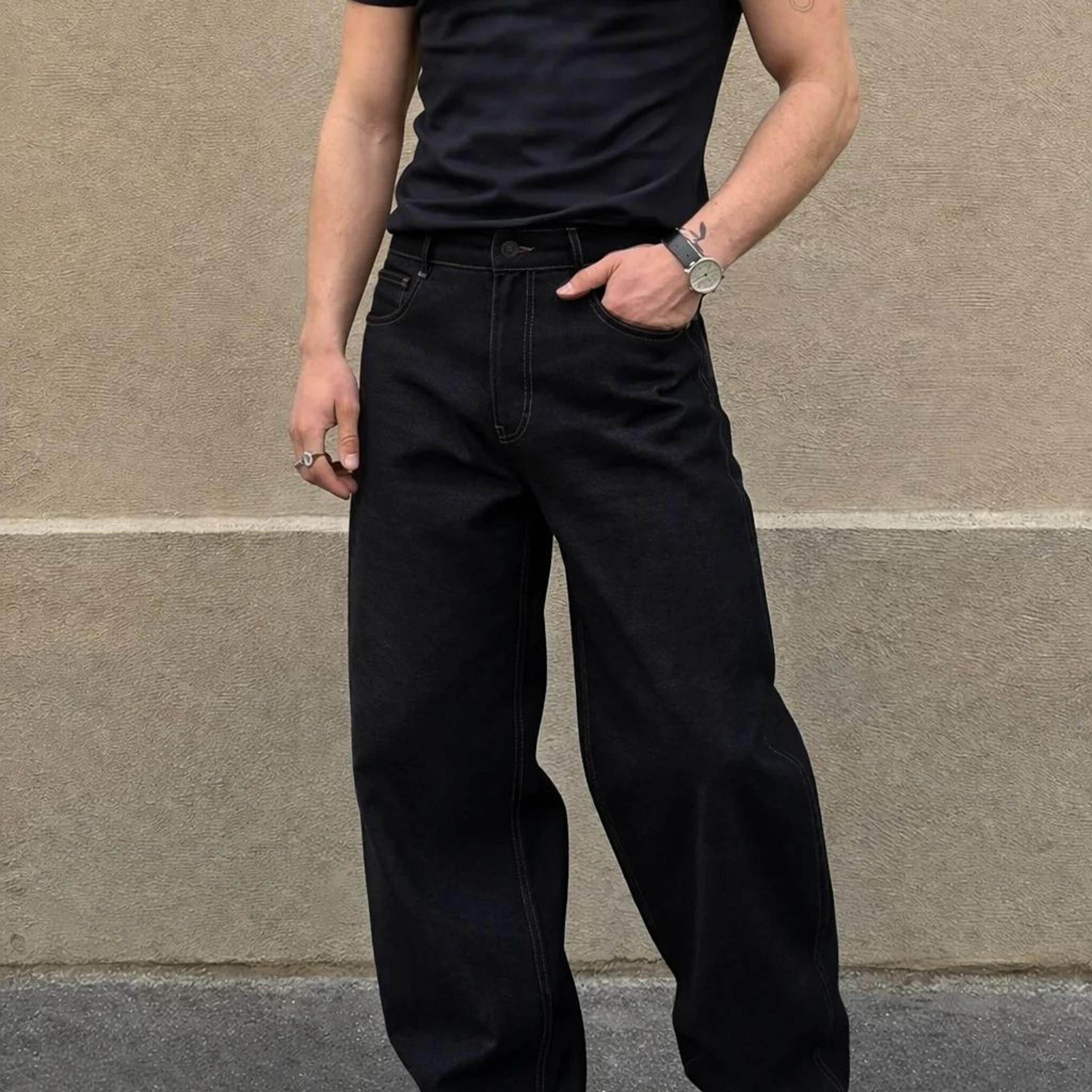 Fake Denim Supersoft Baggy Pants