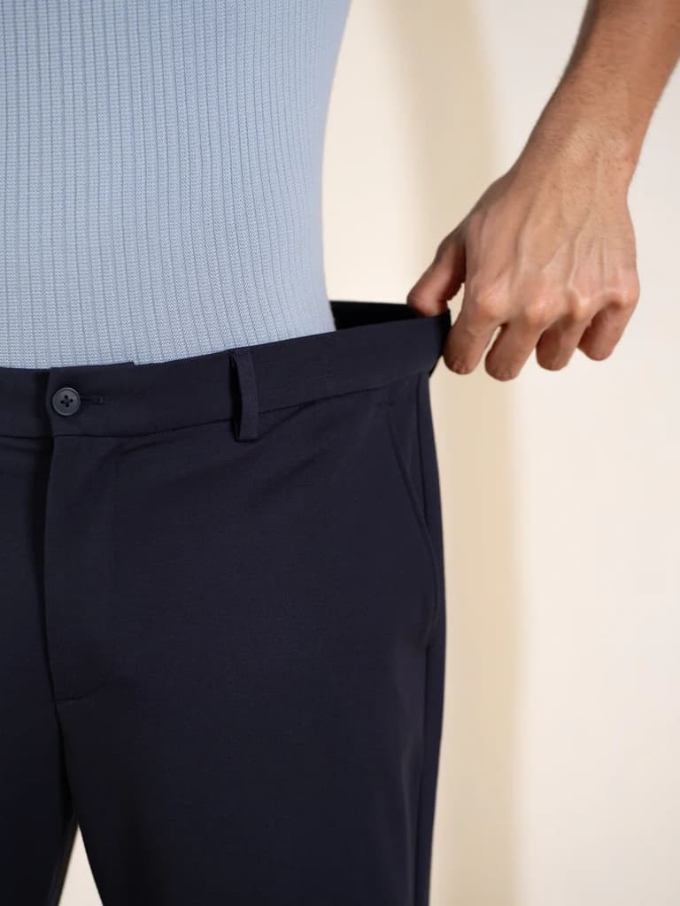 Malai Navy Soft-touch Slim Fit Power Stretch Pants — photo 5