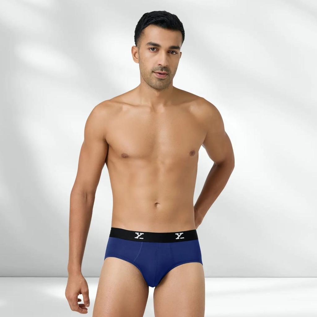 Super Combed Cotton-Modal Briefs - Imperial Blue — photo 5