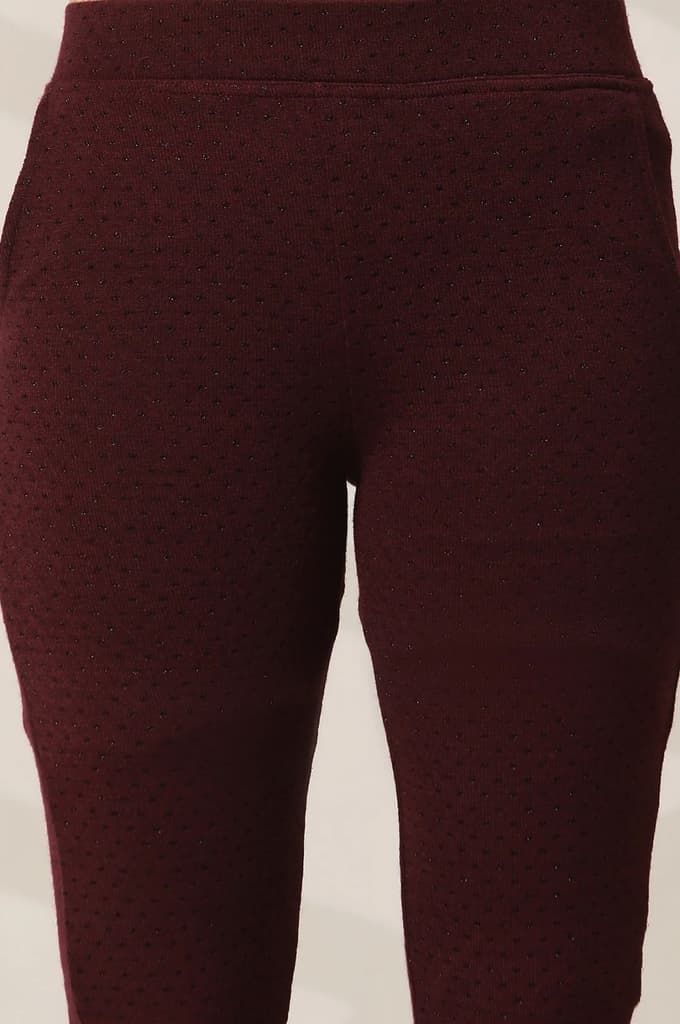 Purple Boot Cut Parallel Pants — photo 6