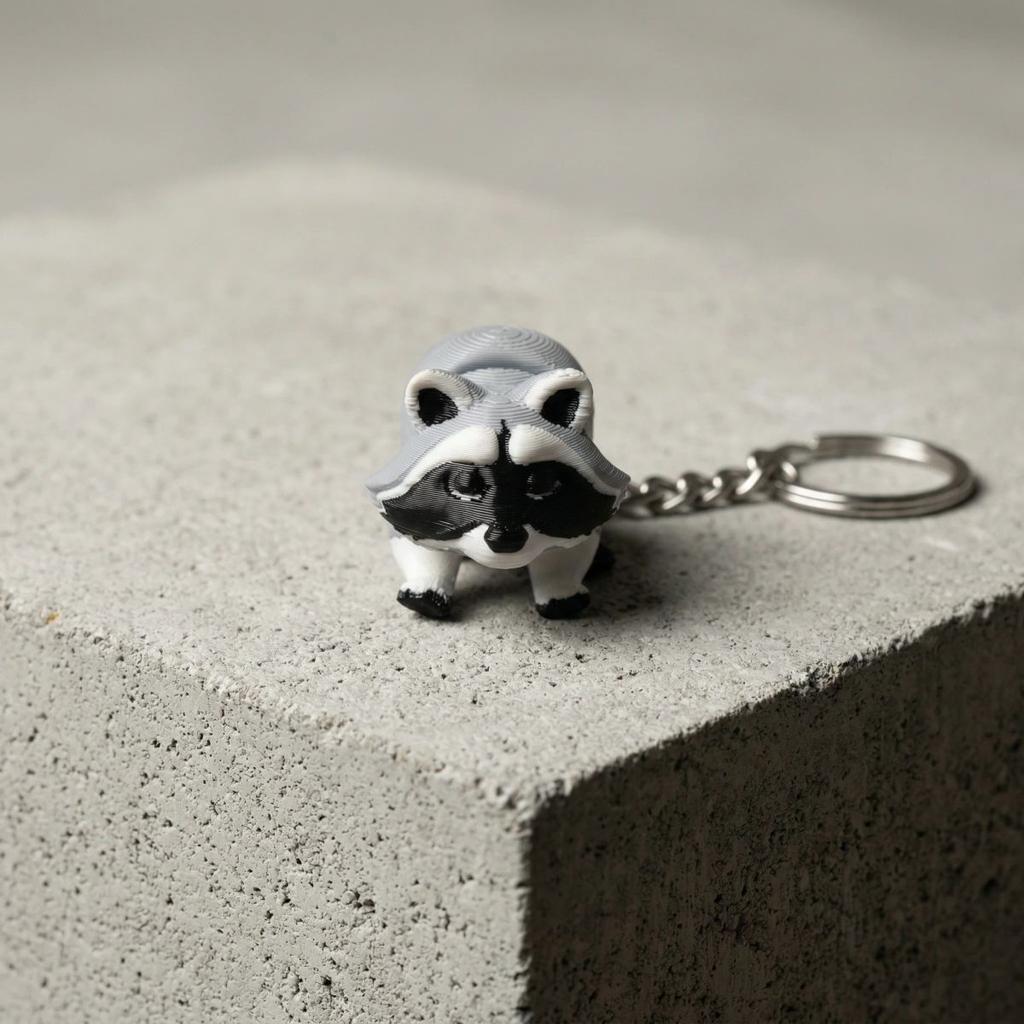 Raccoon Keychain