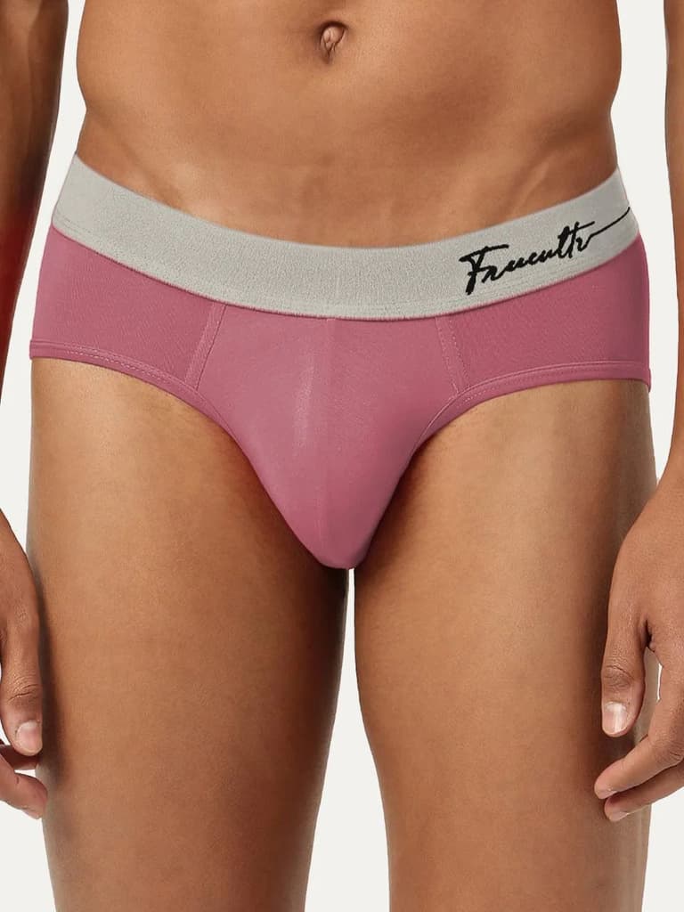 Men's Anti-Bacterial Micro Modal Brief in Cult Waistband (Pack of 1) — Rossini Red / S / Men
