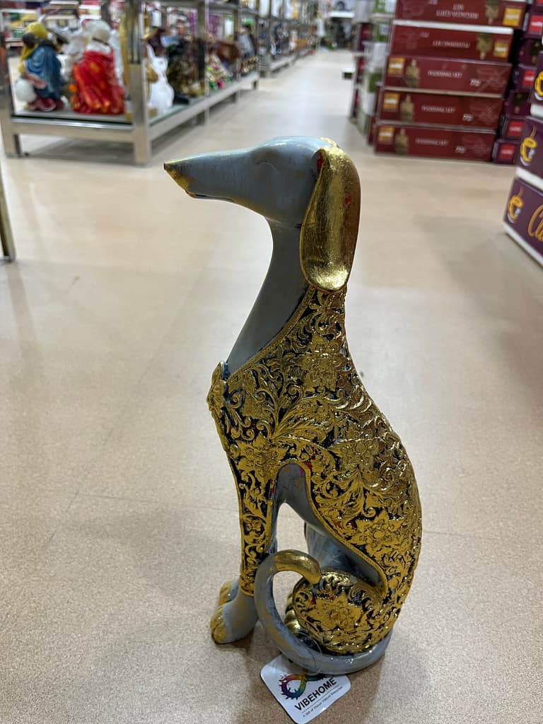 Gold Statue of a Dog | Sculpture | Gold | Gold