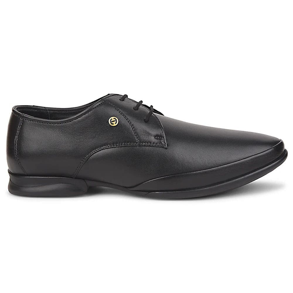 Healers Black Formal Lacing Derby Shoes For Men J757-02 By Liberty — photo 2