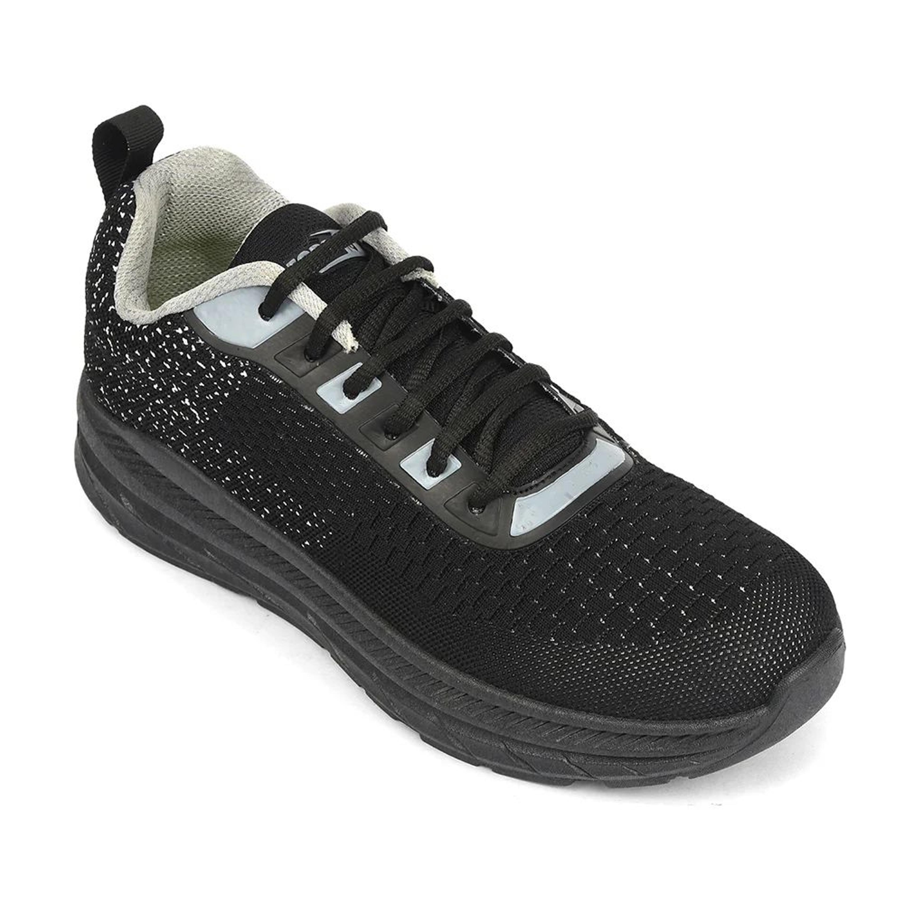 Force 10 Black Sports Lacing Running Shoes For Men MATCHER-3E By Liberty