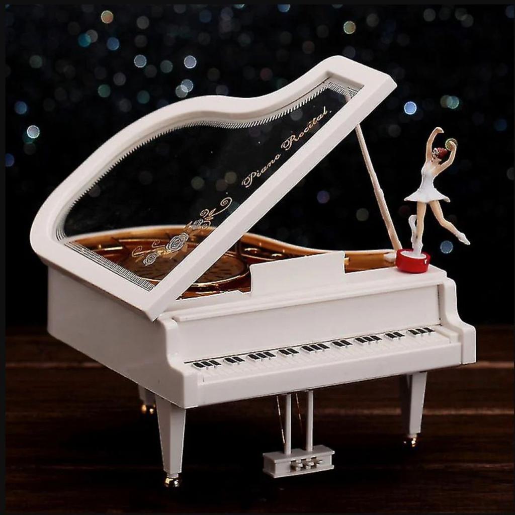 Twirling Notes Ballerina Music Box - Grand Piano Style Musical Gift — photo 2