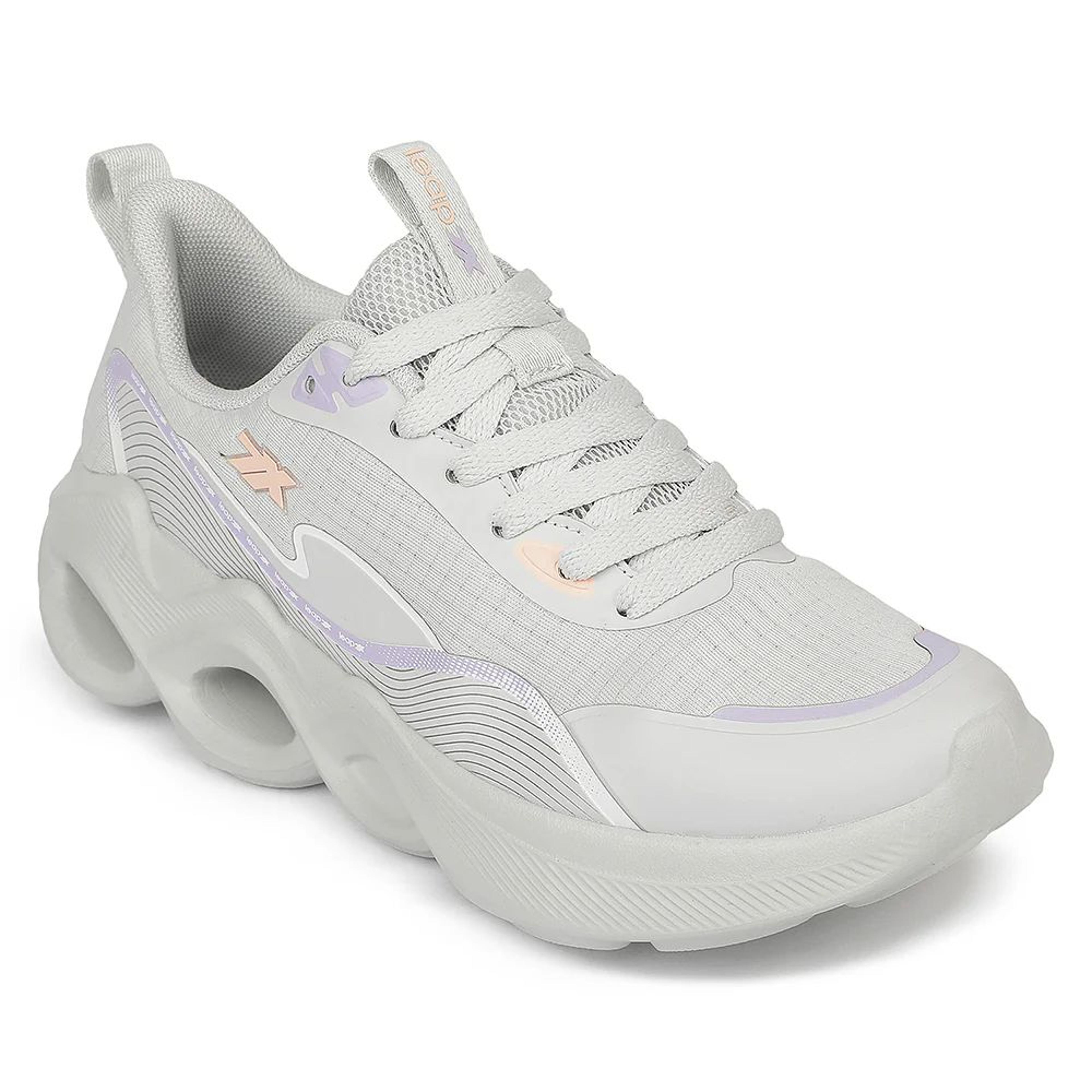 LEAP7X ZQ-DWL-02 Airflow Outsoles Grey Sports Walking Shoes for women by Liberty