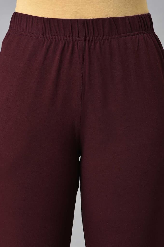 Red Cotton Jersey Pants — photo 2