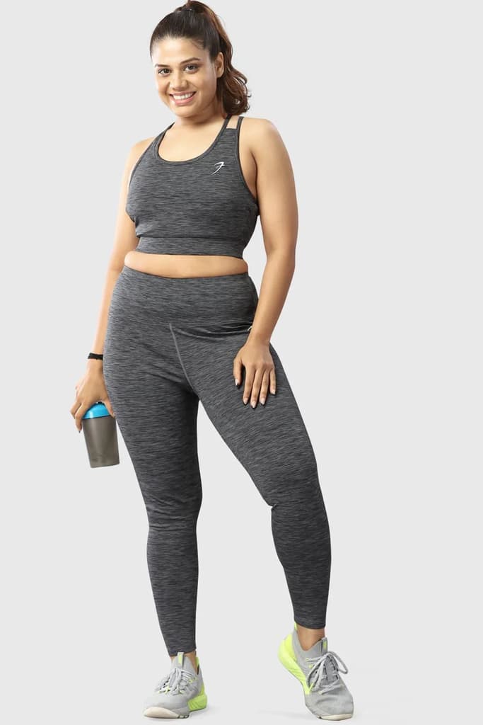 Essential Melange Leggings Grey — photo 3
