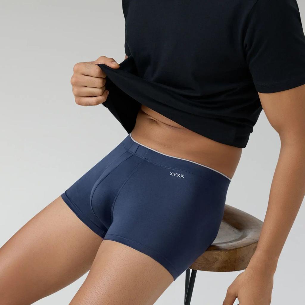 Super Combed Cotton-Modal Trunks - Estate Blue