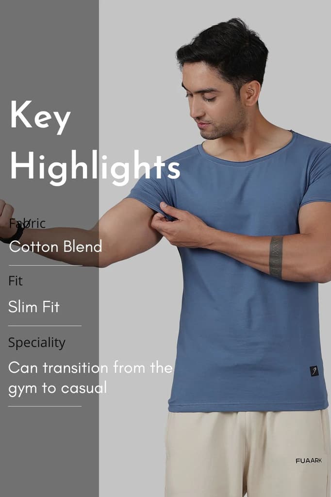 Legacy Scoop Neck T-shirt Dusk Blue — photo 6