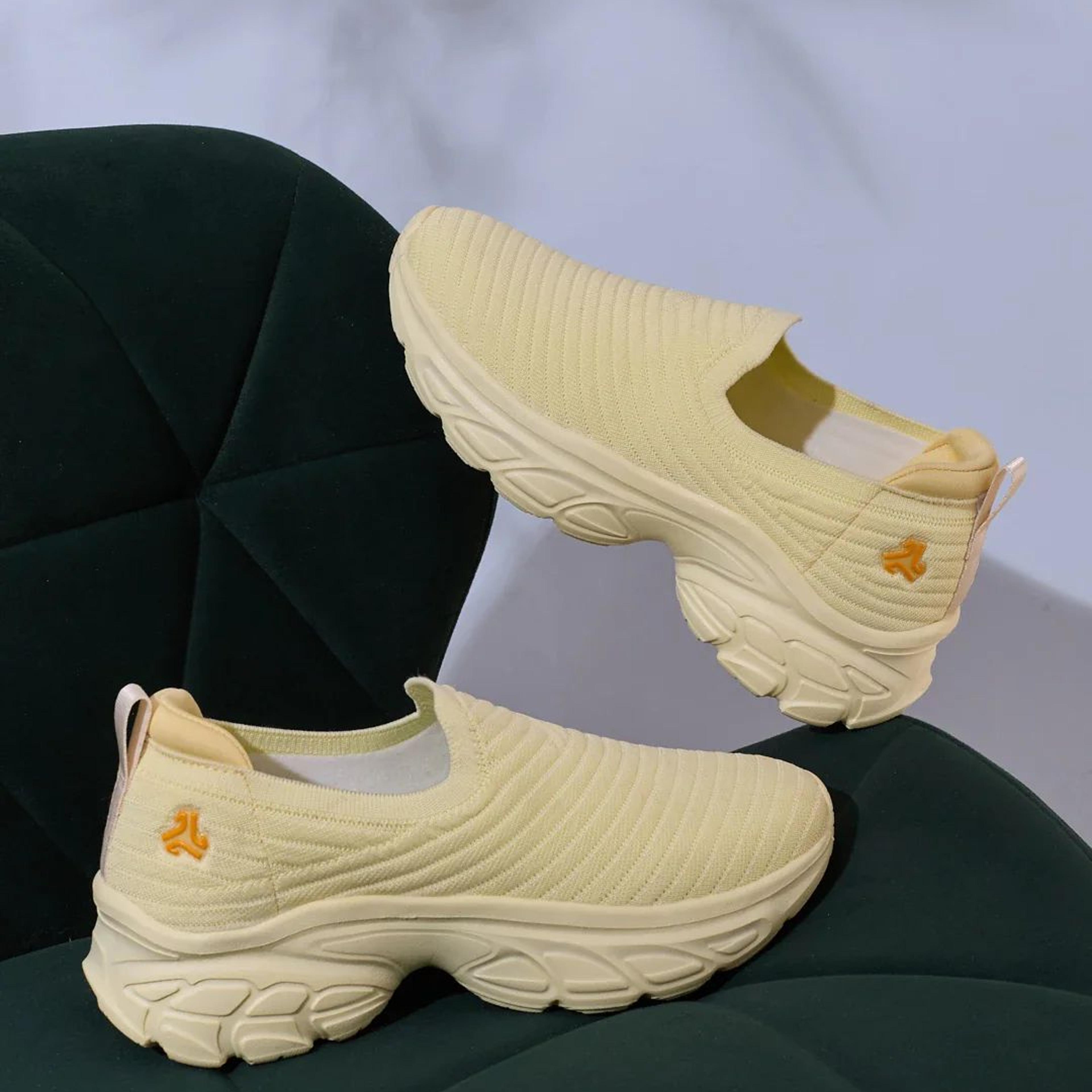 SPERO Yellow Women's Walking Shoes