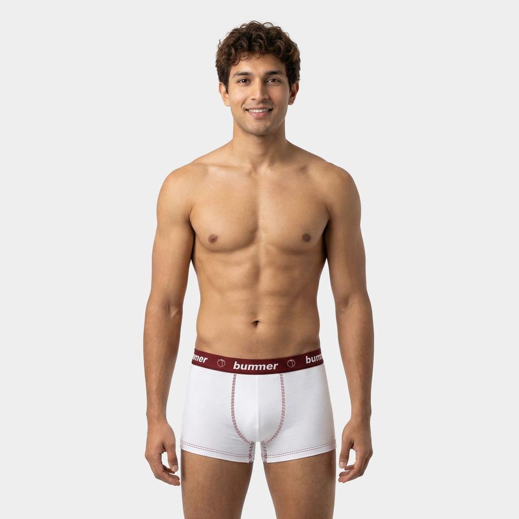Cotton Stretch Trunks - Blanc — photo 2