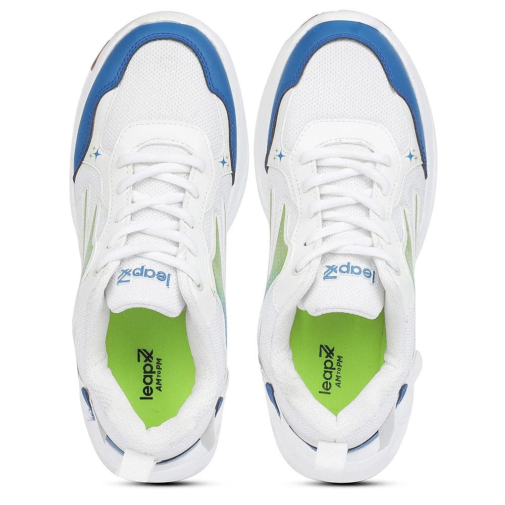 LEAP7X White Sports Non Lacing Walking Shoes for Kids ZEOX-2 by Liberty — photo 8