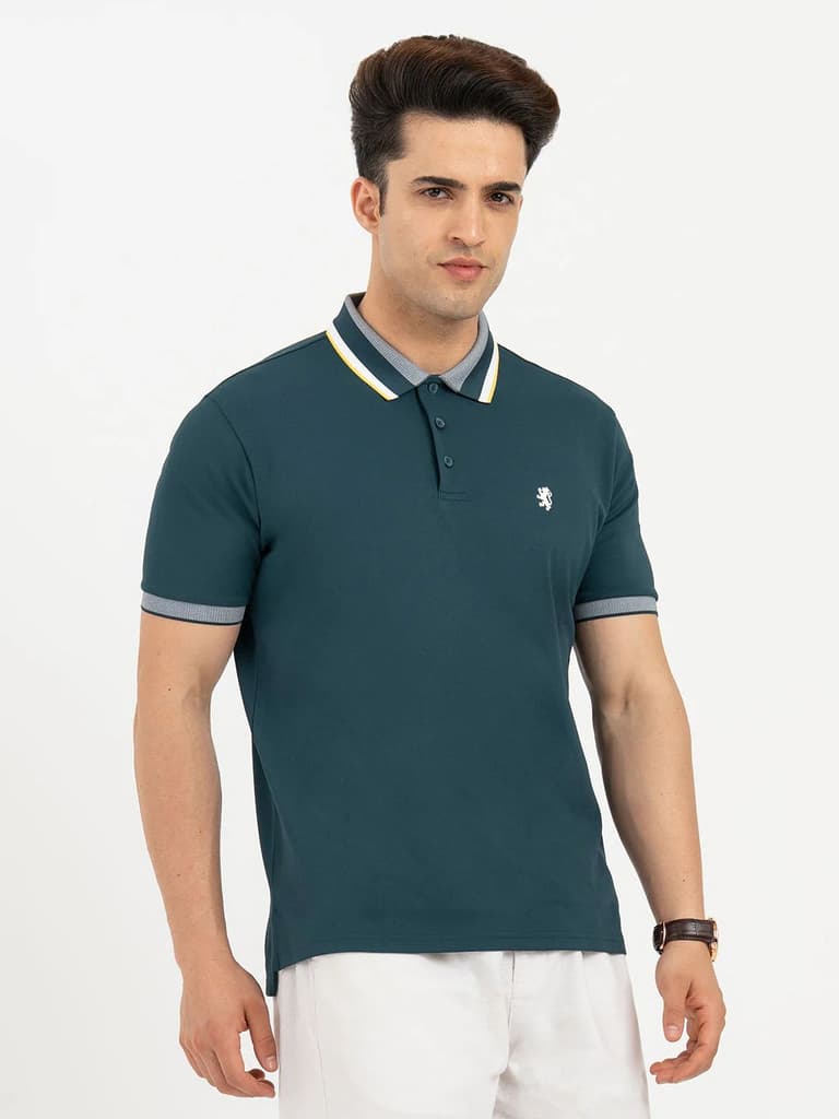 Polo T Shirts for Men in Deep Teal | Classic Polo T Shirts — photo 6