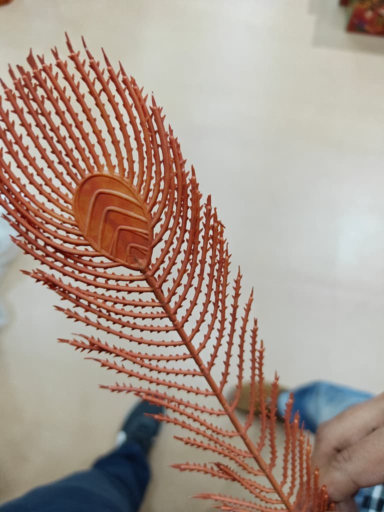 Orange Artificial Plant | Faux Leaf | Decorative | Orange