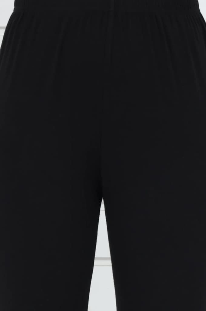 Elleven Women's Black Solid Cotton Lyrca Skinny Fit Tights — photo 6