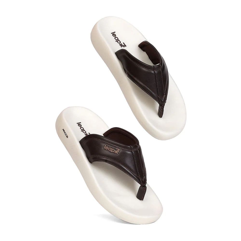 Leap7X NITWALK-31 Men's Brown Slip-on Slippers - Nitro Sole with Molded EVA Comfort — photo 7