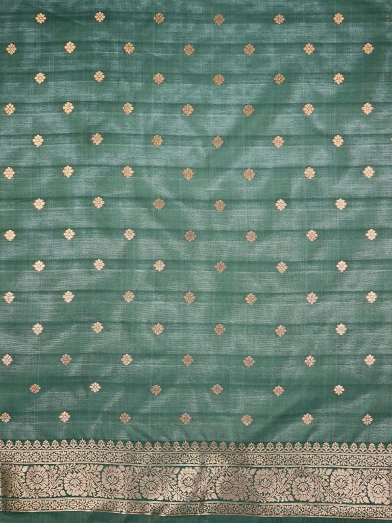 Mimosa Women's Woven Design Banarasi Style Art Silk Saree With Blouse Piece : SA00002000GRNFREE — photo 6