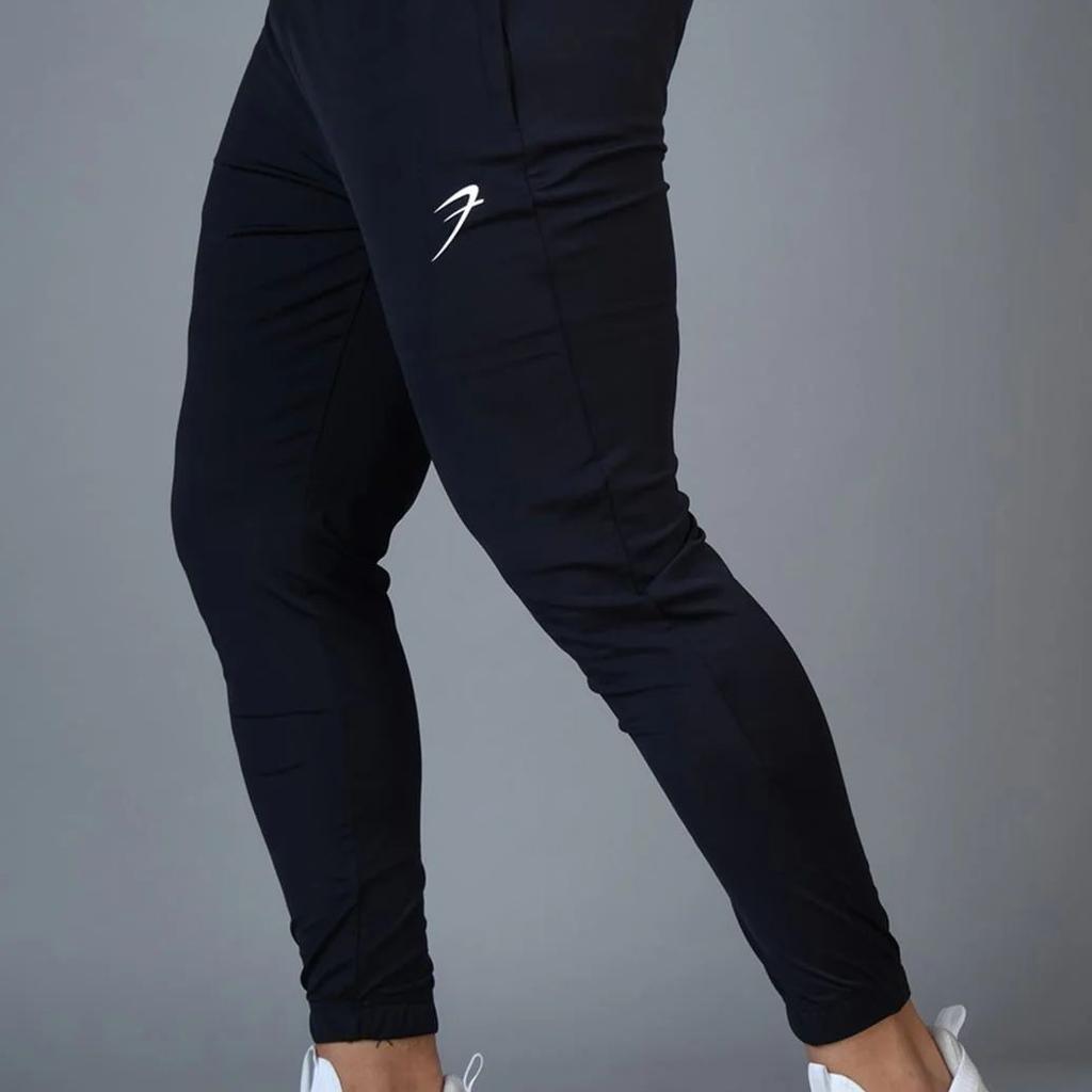 Identity Nylon Joggers Navy
